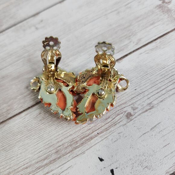 Vintage Old Hollywood Vibe Clip On Earrings - Two Pair - Picture 4 of 4